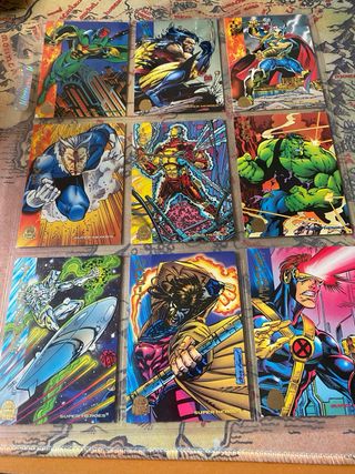 Colección Cartas Marvel Antiguas