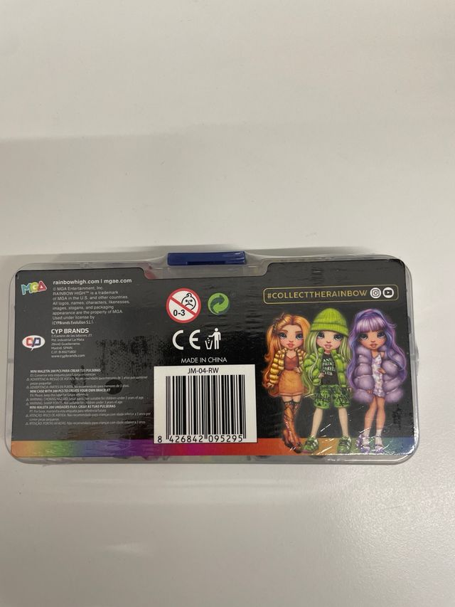 mini maletín crea pulseras Rainbow High 200 Piezas