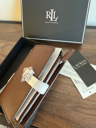 Portafoglio Ralph Lauren nuovo marrone