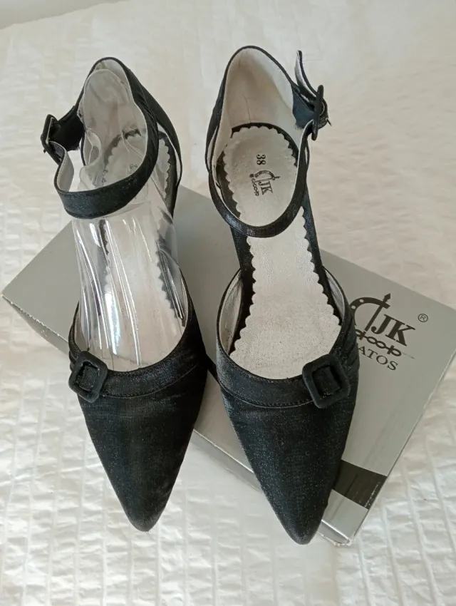 Zapatos de salón JK negros talla 38