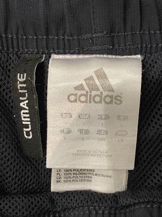 Pantalones cortos Adidas negros y azules