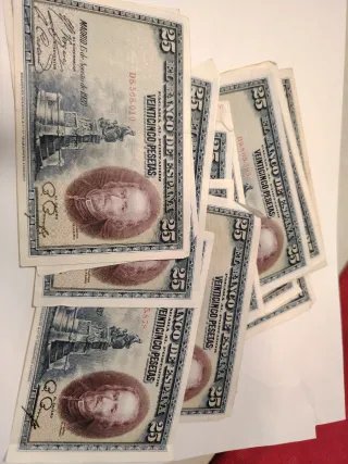 Billete 25 Pesetas Banco de España 15 agosto 1928
