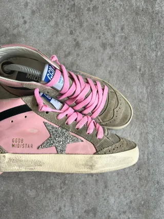 Golden Goose Mid Star Bota Rosa Exclusive T.36