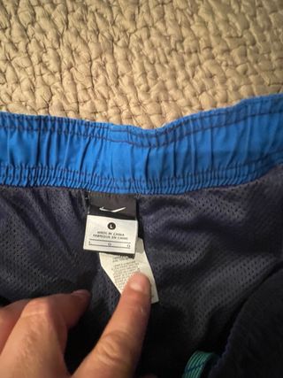 Shorts Nike Azul y Verde