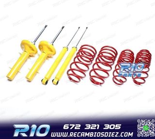KIT SUSPENSIÓN DEPORTIVA PARA FIAT