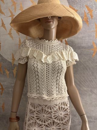 Jersey crochet volantes Zara T S