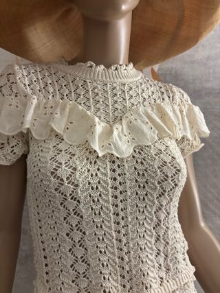 Jersey crochet volantes Zara T S