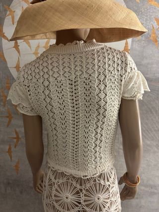 Jersey crochet volantes Zara T S