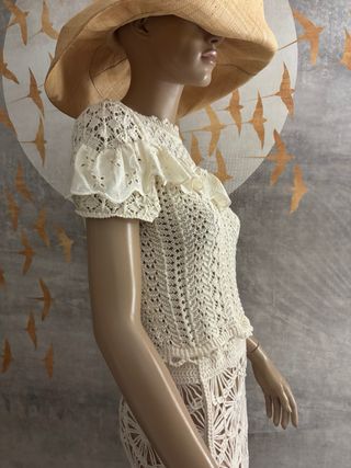 Jersey crochet volantes Zara T S