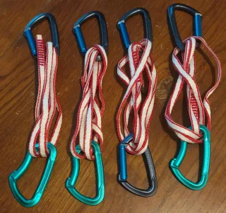 4x Cintas alargables escalada (sin usar)