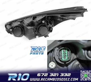 FAROS KIA CEED II 12-18 LUZ DIURNA LED NEGROS