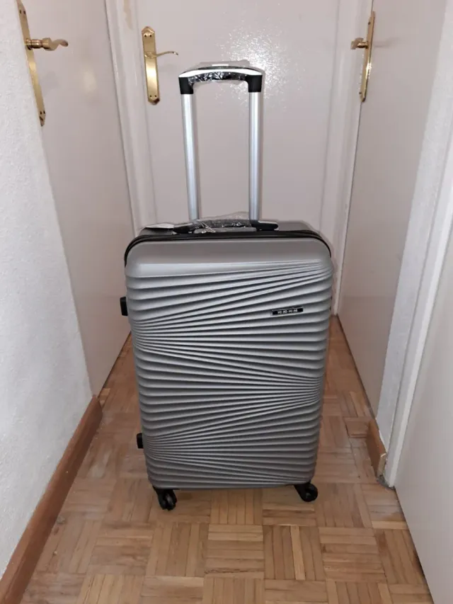 GRANDE VALIGIA GRIGIO ARGENTO