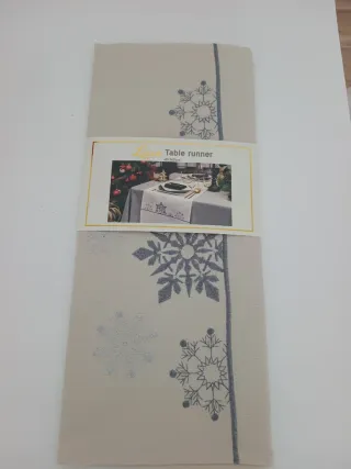 Runner Tavola Natale Fiocchi Neve Lucca