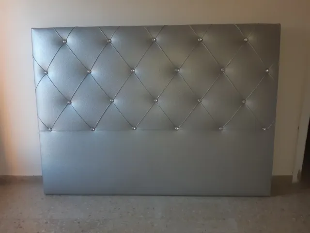 Cabecero Cama Matrimonial 150cm Plata