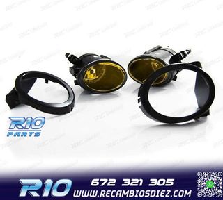 PARAGOLPES DELANTERO BMW E46 99-05 LOOK M + NIEBLAS AMARILLO