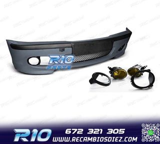 PARAGOLPES DELANTERO BMW E46 99-05 LOOK M + NIEBLAS AMARILLO