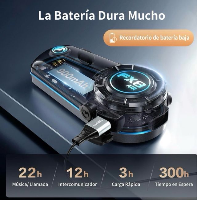 Intercomunicador Fodsports FX8 Air Moto (2 uni)