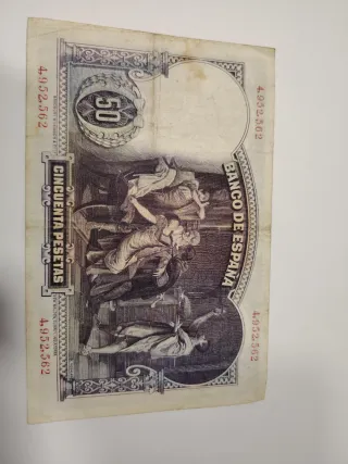 Billete 50 pesetas 25 abril 1931