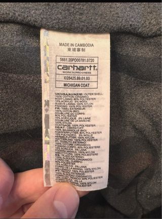 Chaqueta Carhartt Work in Progress Negra