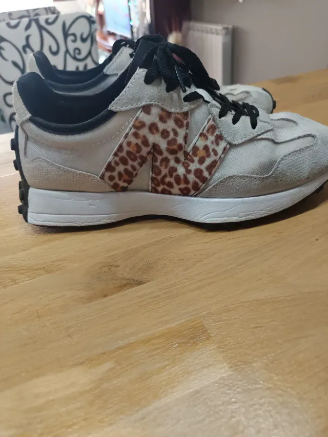 New Balance 41 Beige/Marrón Animal Print