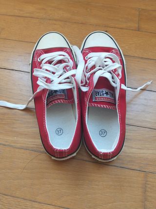 Zapatillas estilo converse Rojas Talla 37