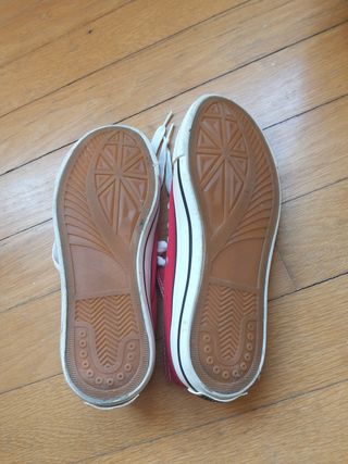 Zapatillas estilo converse Rojas Talla 37