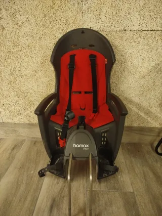 Silla Portabebés Hamax Smiley Negra/Roja
