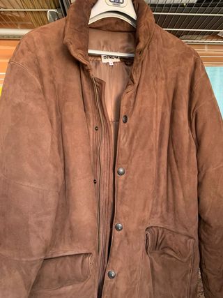 Gabán de ante hombre, marca DINOU