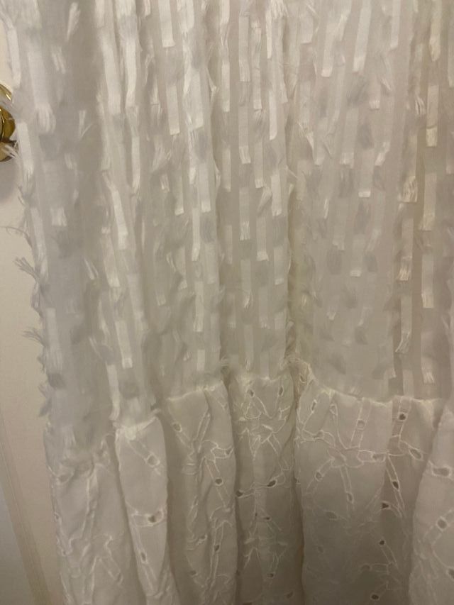 Vestido largo Zara blanco