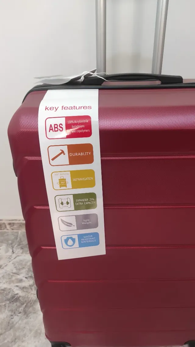 VALIGIA EXTRA LARGE BORDEAUX