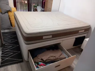 Canapé con arcón y 2 cajones con colchon