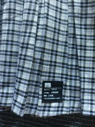 Falda Plisada Cuadros Bershka