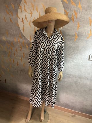 Vestido midi estampado boho T L