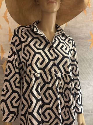 Vestido midi estampado boho T L