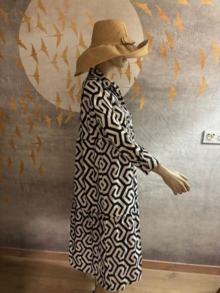 Vestido midi estampado boho T L