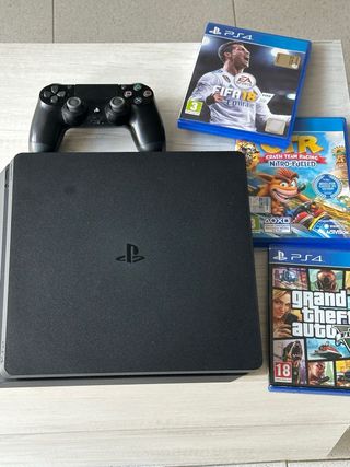 PS4 1TB + 3 Giochi Usata + joystick