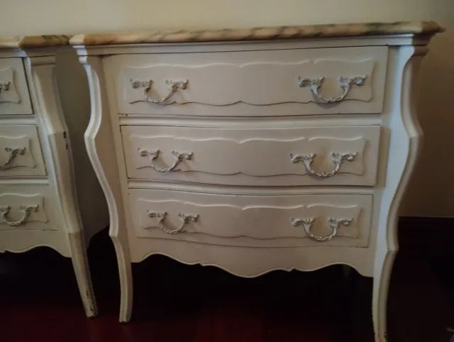 Mesitas de noche mármol (2 unidades)