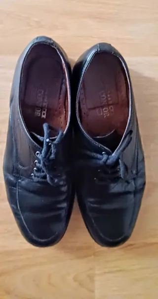 Zapatos de Piel Hombre Negros