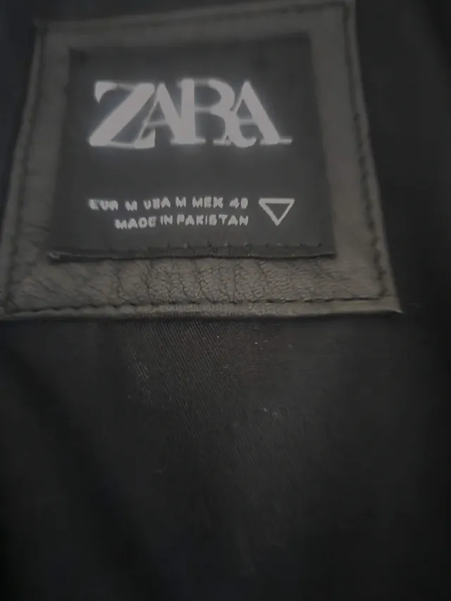 Chiodo Zara Pelle Uomo Tg M (48)