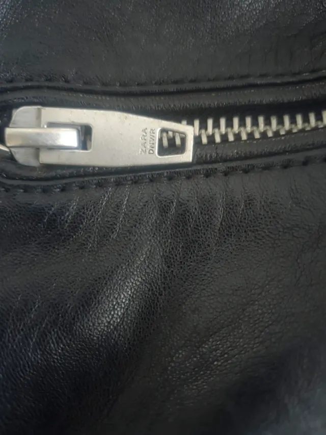 Chiodo Zara Pelle Uomo Tg M (48)