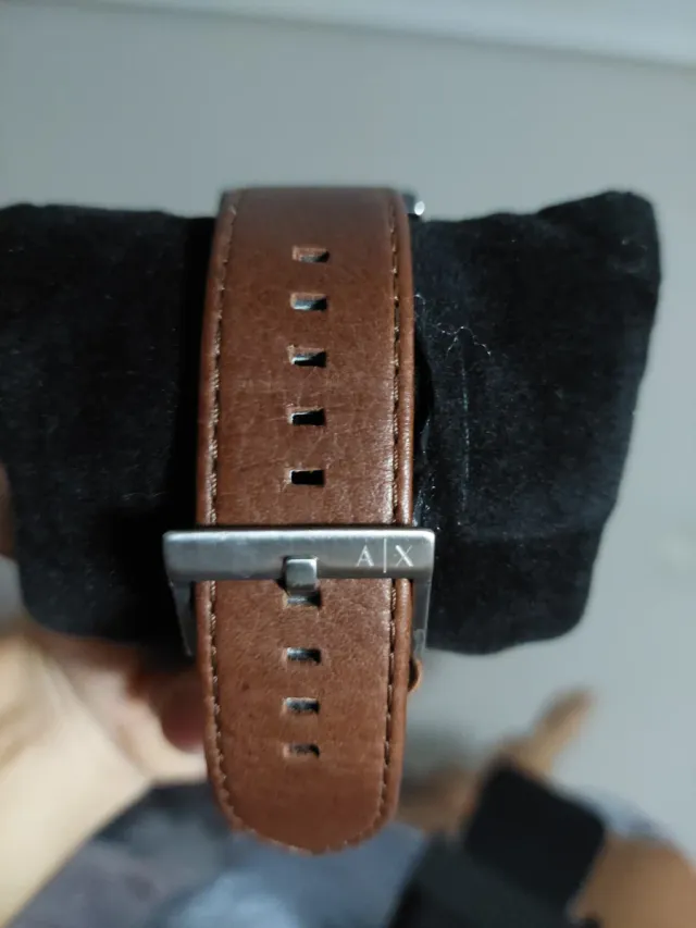 Reloj Armani Exchange Azul Correa Marrón