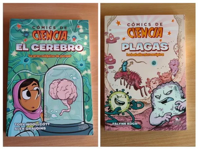 2 cómics de ciencia. Plagas. El cerebro.