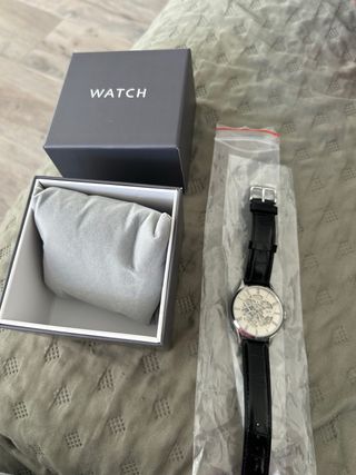 Reloj I&W Carnival Esqueleto Negro Plata