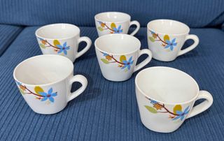 Servizio 6 tazzine caffè Marini con piattini