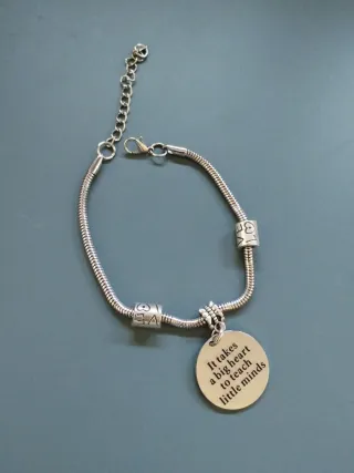 Pulsera It takes a big heart Plata
