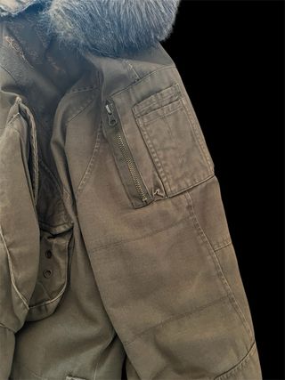 Giaccone lungo Charro XXL verde oliva