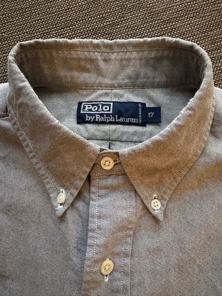Camisa Polo Ralph Lauren Gris talla 17