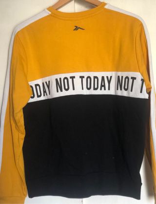 Sudadera chico sin capucha amarilla y negra