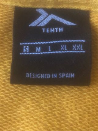 Sudadera chico sin capucha amarilla y negra