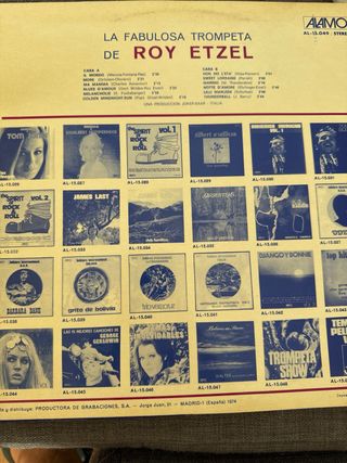 Roy Etzel La Fabulosa Trompeta Vinilo